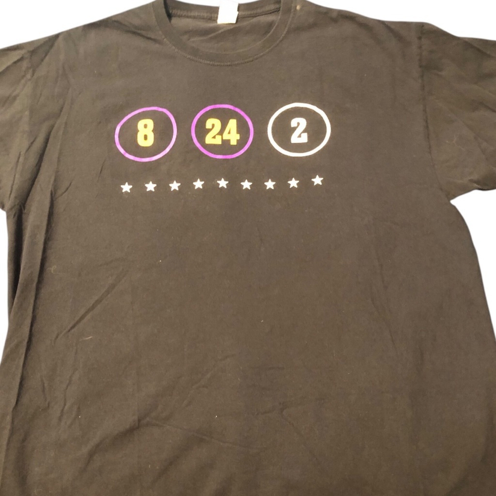 Kobe Bryant Tribute Mamba 8 24 2
 T-shirt XL Black